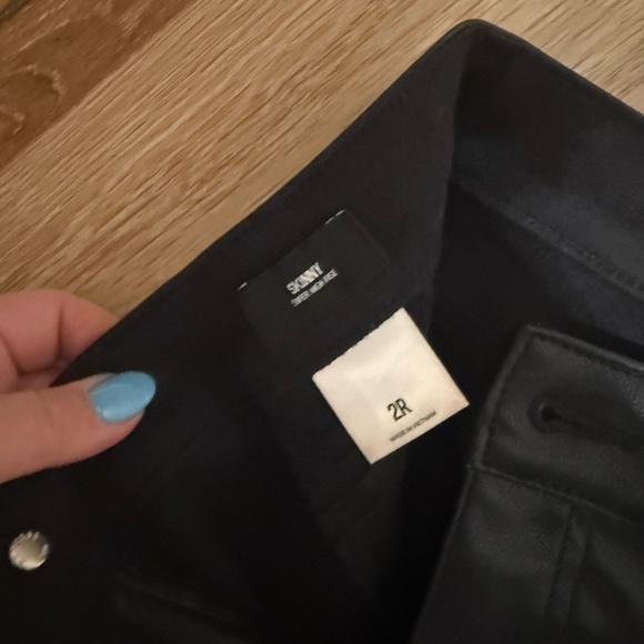 Express Black Faux Leather Pants - Picture 5 of 11